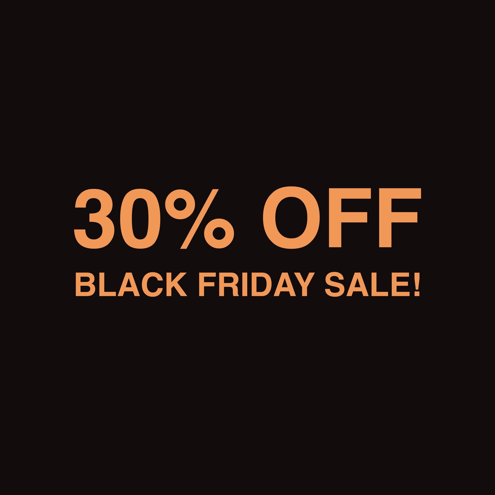 BLACK FRIDAY SALE